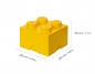 Lego, pojemnik klocek Brick 4 - Żółty (40031732)